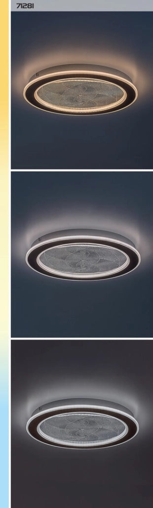 Plafoniera LED integrato Efrael oro tonda Rabalux