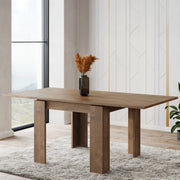 Popoli, Tavolo Allungabile Allungabile, 180x90x78h cm Marrone Noce