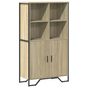 Credenza | Madia | Buffet da pranzo | Armadio da pranzo Rovere Sonoma 79,5x35,5x137,5 cm in Legno Multistrato