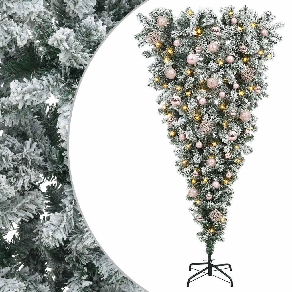 Albero di Natale artificiale rovesciato con rami snodati 150 cm 3460856