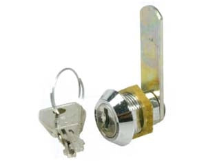 CILINDRI A LEVA PER ARMADIETTI 151- - mm.15 finitura cromata - 5 pezzi IBFM