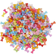 Pompa per Cane in Plastica - 1000 pezzi - Artigianato e Fai da Te - Pusso per Cane in Legno - Adatto per Scrapbooking e Decorazioni