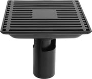 Sistema di Scarico per Bagno in Acciaio Inossidabile SUS304 - Scarico Bagno - Copertura Scarico - Apparecchio per Capelli - Colore Matto Nero - Facile da Pulire