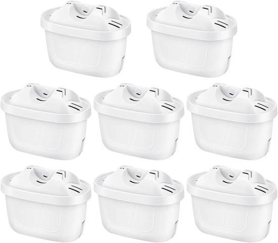 Filtro acqua Premium 8 in pack compatibile con Brita Maxtra per filtri acqua.