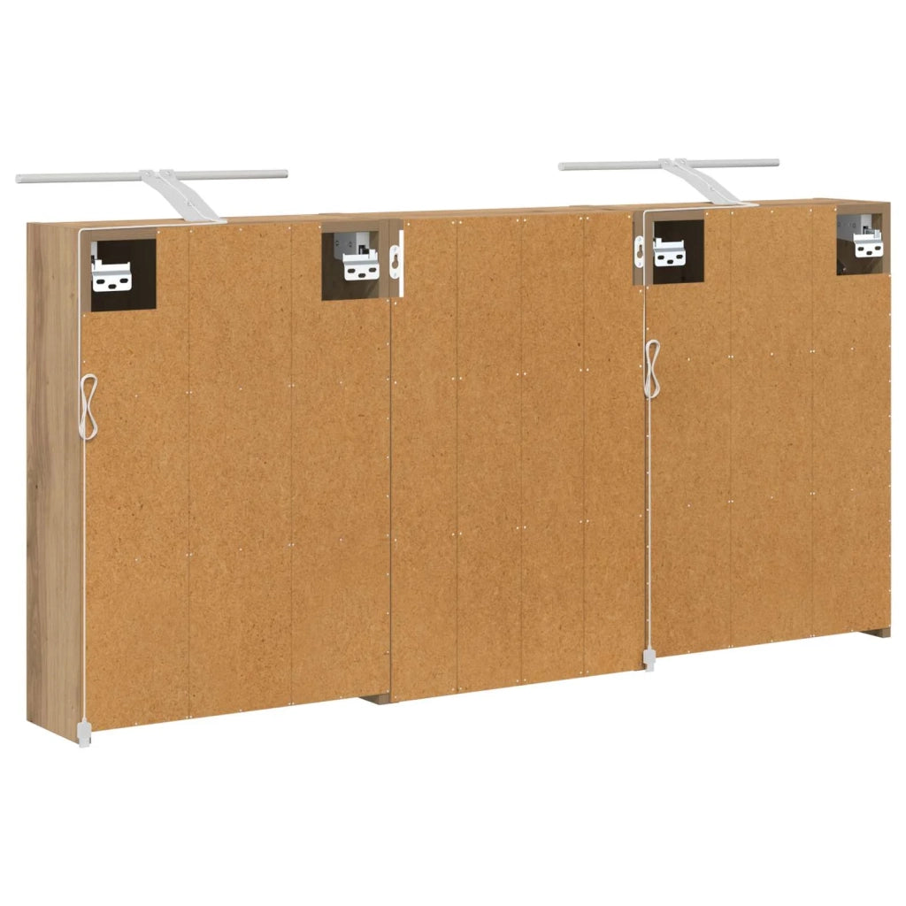 Set di Armadi da Bagno con lo scaffale 3 pcs 126 x 16 x 62.5 cm 3403839