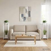 Supporto per piante 2 pz Bianco 30 x 30 x 100 cm 899563