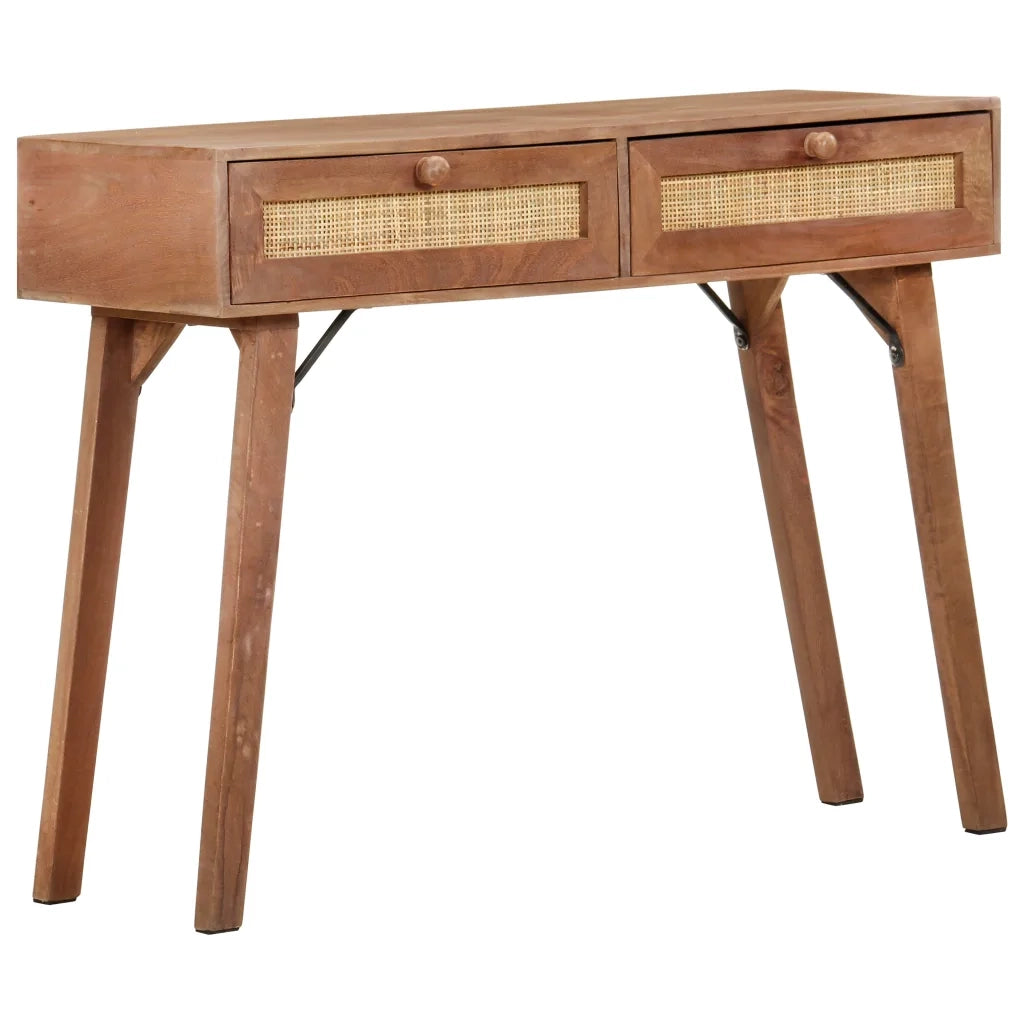 Tavolo Consolle | Tavolo d'Ingresso 100x35x76 cm in Legno Massello di Mango