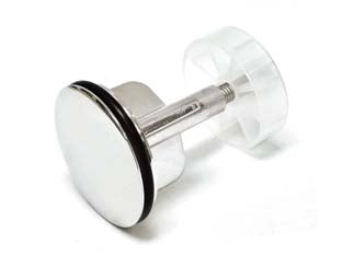 TAPPO SALTARELLO IN OTTONE CROMATO- - ø mm.40 per lavabo - 5 pezzi AGLAIA