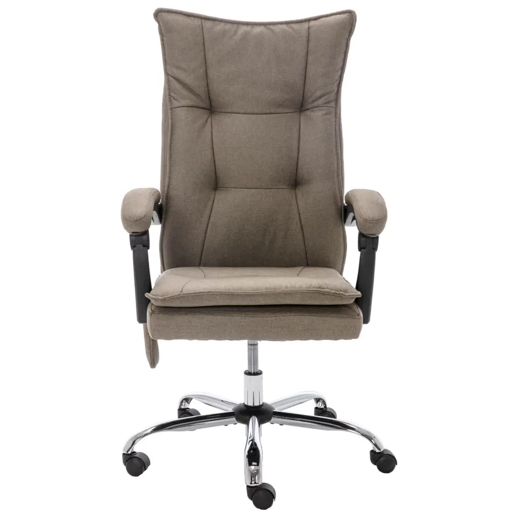 Sedia Massaggiante da Ufficio Tortora in Tessuto cod mxl 27770