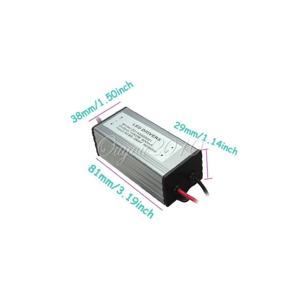 Trade Shop - Ricambio Led Driver 10w 20w 30w 50w Per Faro A Led Corrente Continua Alluminio -  20 Watt