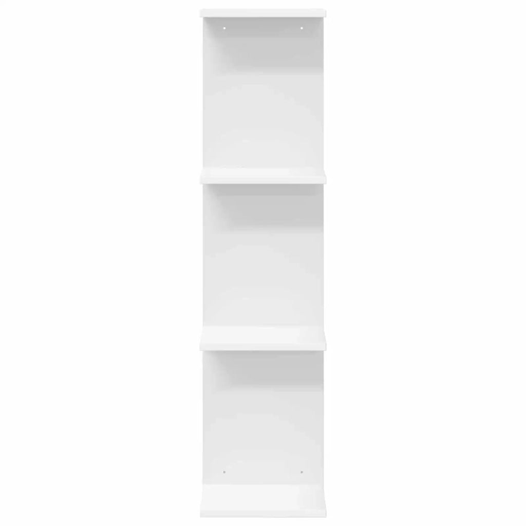 Scaffale da parete 2 pz Bianco 25 x 15 x 100 cm 8012381