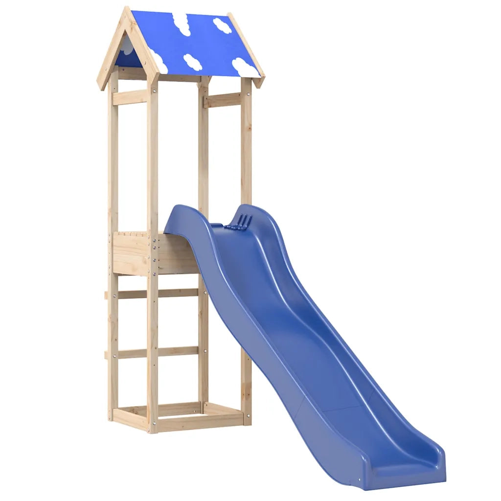 Set da Gioco da Esterno in Legno Massello di Pino