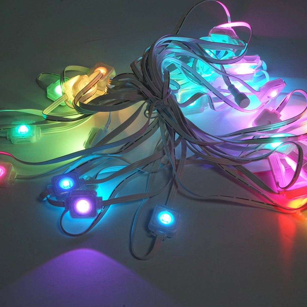 Kit di luci decorative intelligenti RGBIC da 15 m per esterni con telecomando, controllo vocale e app Surplife.