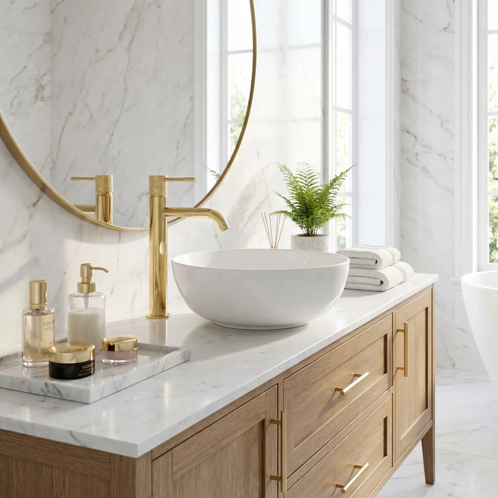 Rubinetto Da Lavabo Rea Venti Gold High