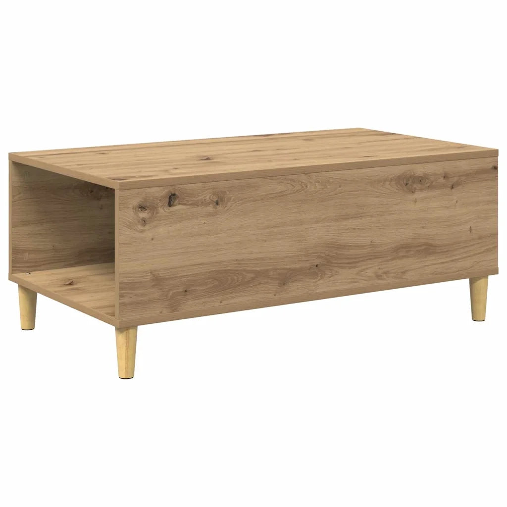 Tavolino da salotto Rovere artigianale 90 x 50 x 35 cm