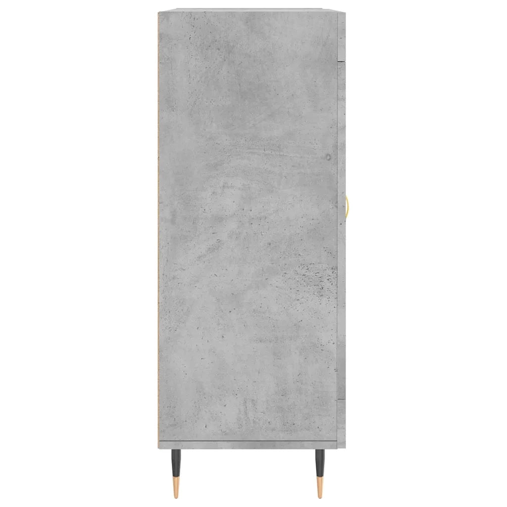 Credenza-Buffet-Armadio da cucina Grigio Cemento 69,5x34x90 cm in Legno Multistrato 439156