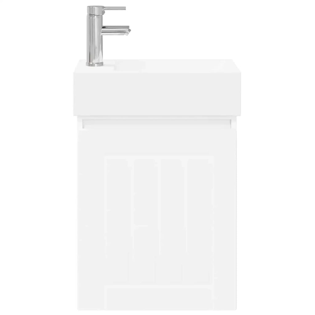 Mobile bagno con rubinetto Bianco 45,5 x 25,5 x 84 cm 889481