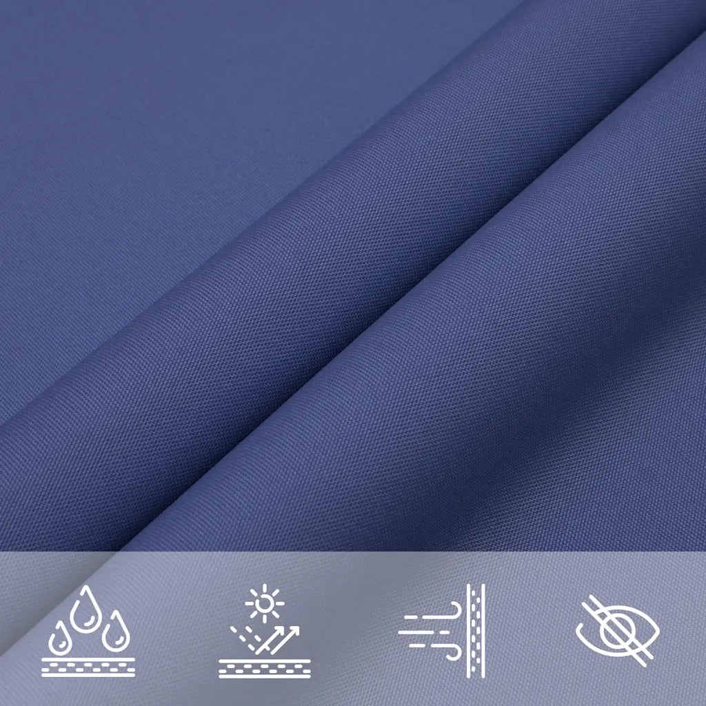 Parasole a Vela Oxford Triangolare 4x5x5 m Blu 135564