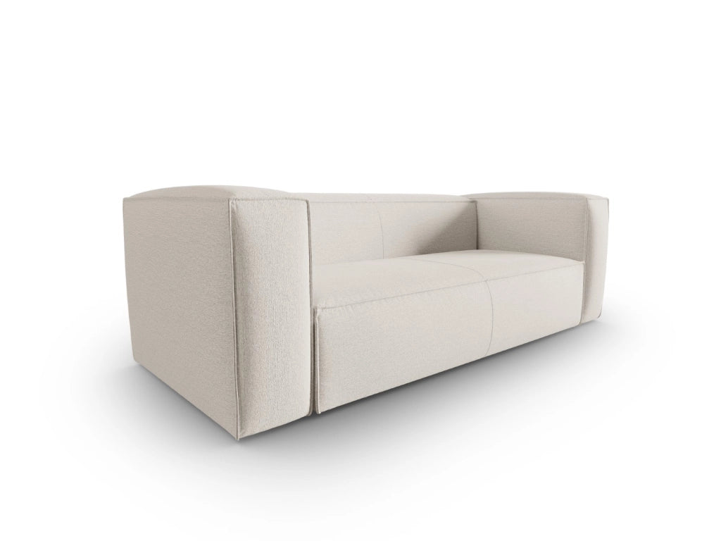 Cosmopolitan Design - Divano "Mackay" 3 posti in velluto strutturato avorio 