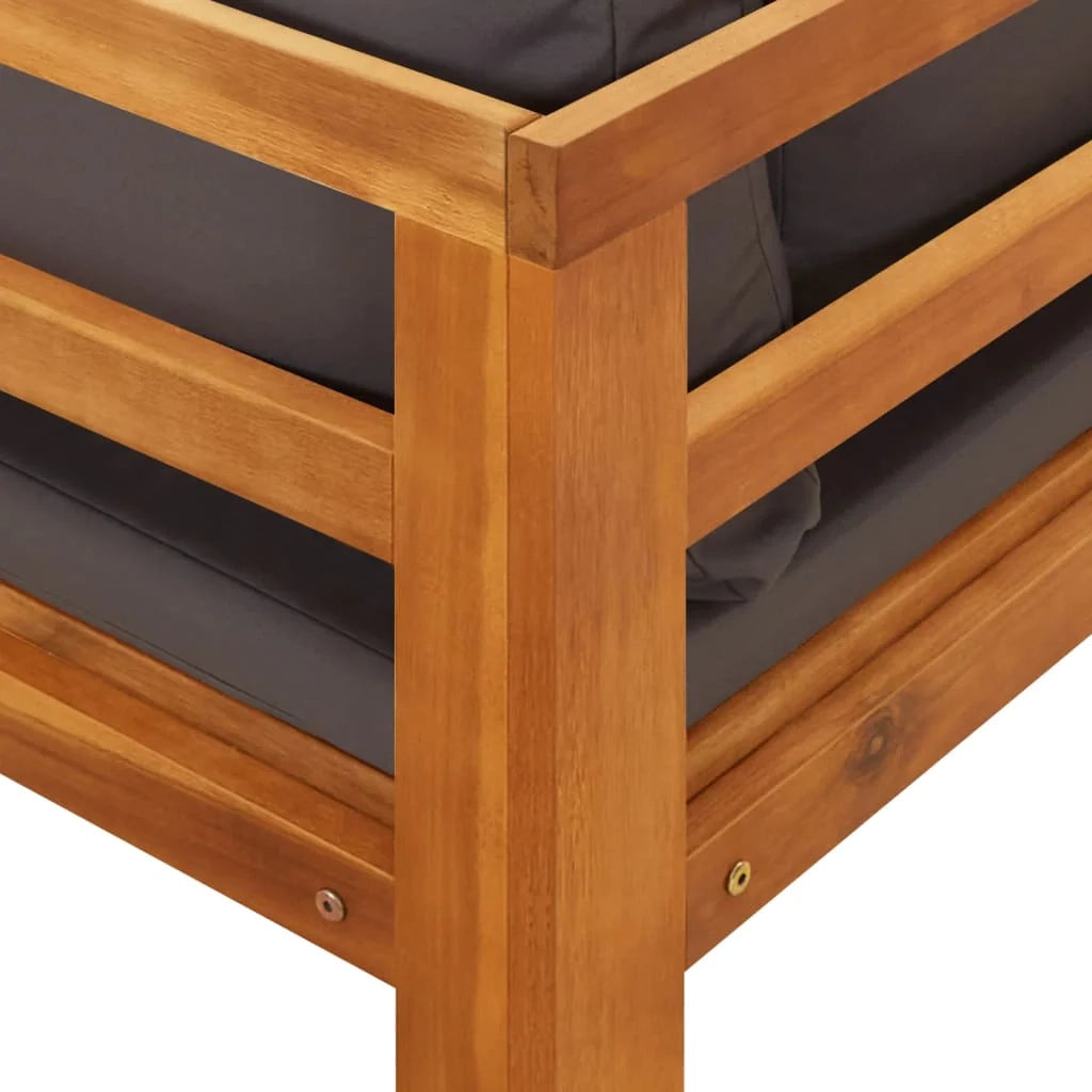 Set di mobili da giardino mobili da esterno set da 3 pezzi con cuscini legno di acacia grigio scuro 02_0015970