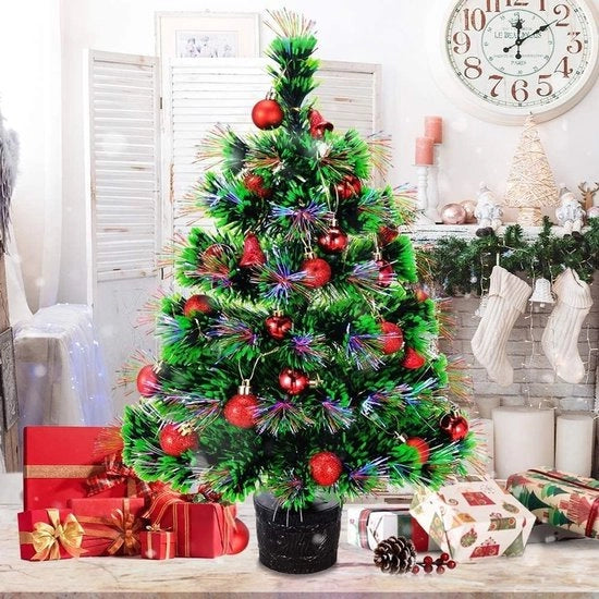 Alberi di Natale – Albero di Natale Artistico – Albero di Natale di Arte – Albero di Natale Verde – Decorazione di Natale – Ornamento di Natale – Feste – Accessori di Albero di Natale – Decorazione di Interno di Natale – Albero di Natale Completo