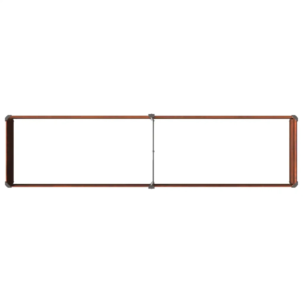 Letto rialzato da giardino Ruggine 160 x 40 x 24 cm cartone 8006325