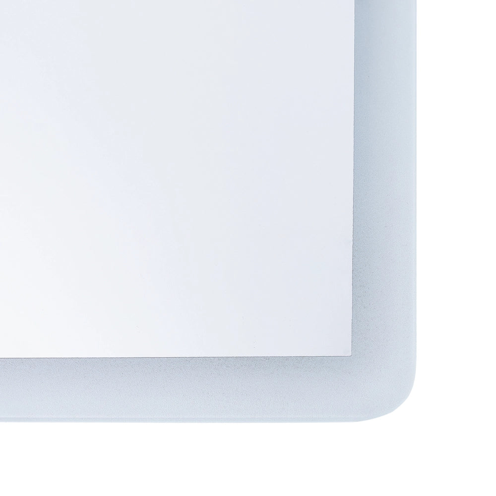 Specchio da Bagno a Parete Rettangolare con Illuminazione LED 60 x 80 cm