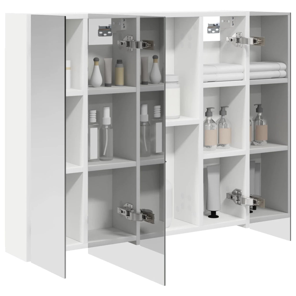 Mobiletto per specchio da bagno Bianco 80 x 14.5 x 70 cm 889103