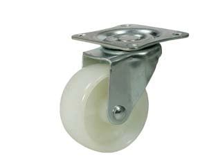 RUOTE CON PIASTRA FORCELLA- - ø mm.50 (piastra mm.38x38) - 4 pezzi QUALITY