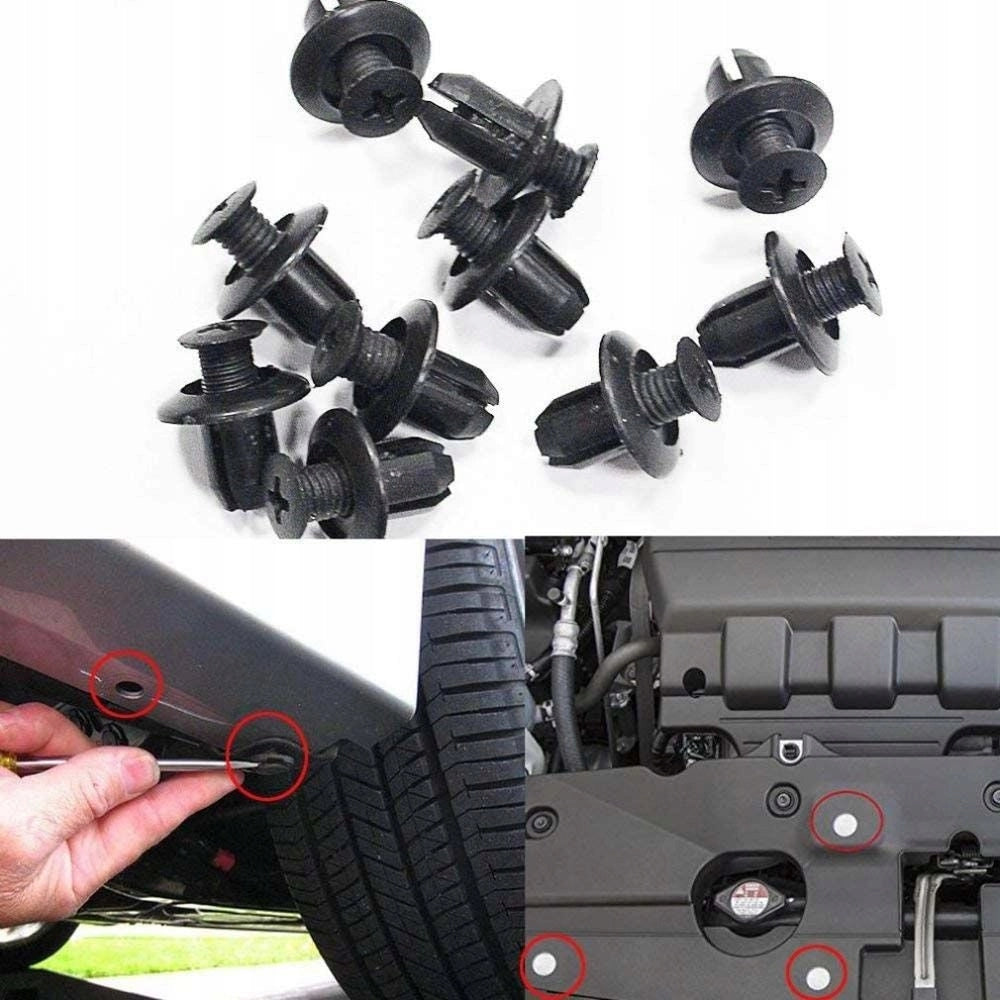 Set di Rivetti Auto Rosfix 620 Pezzi – Alta Qualità, Materiale Durevole | Compatibile con Vari Modelli Auto