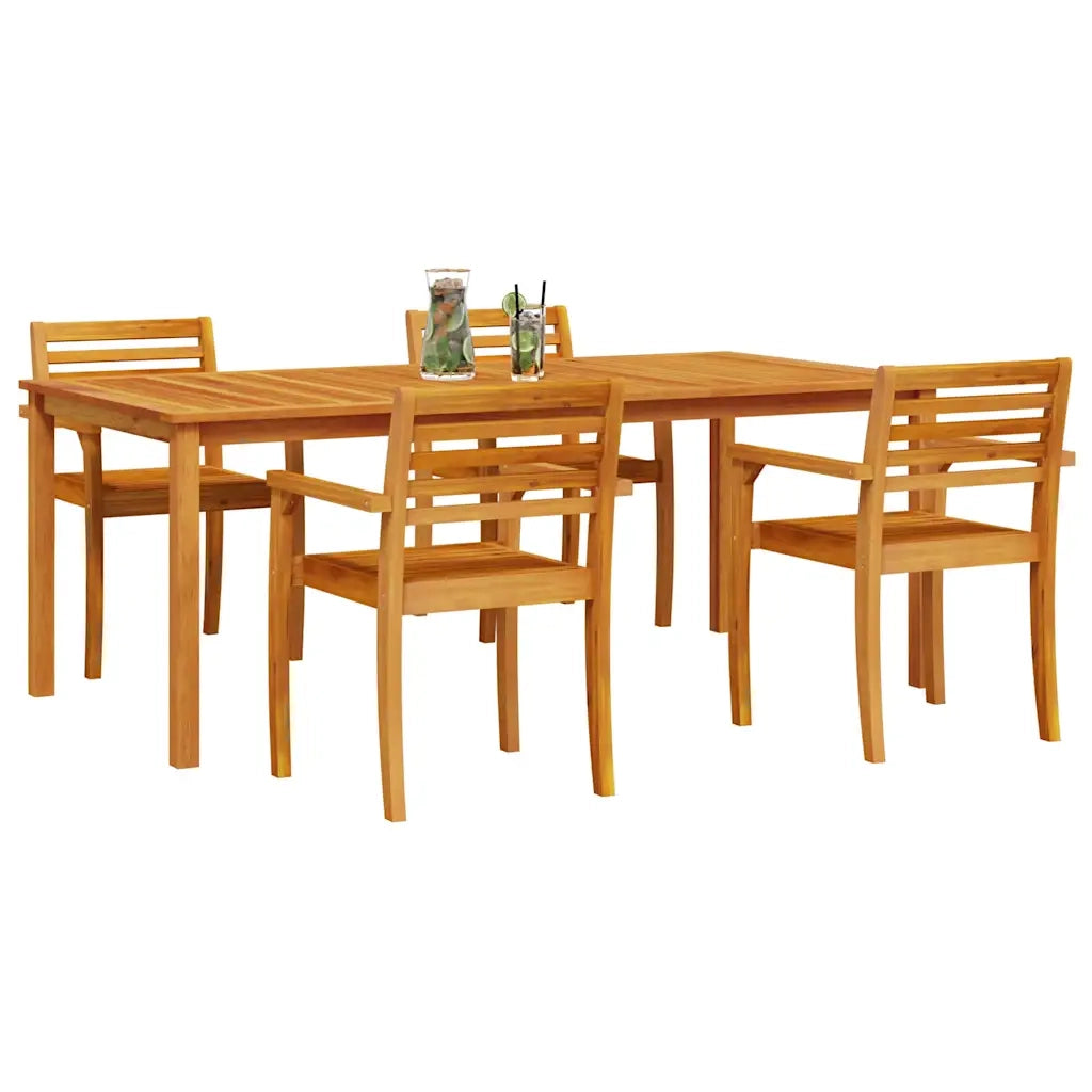 Set da Pranzo per Giardino 7 pcs Marrone