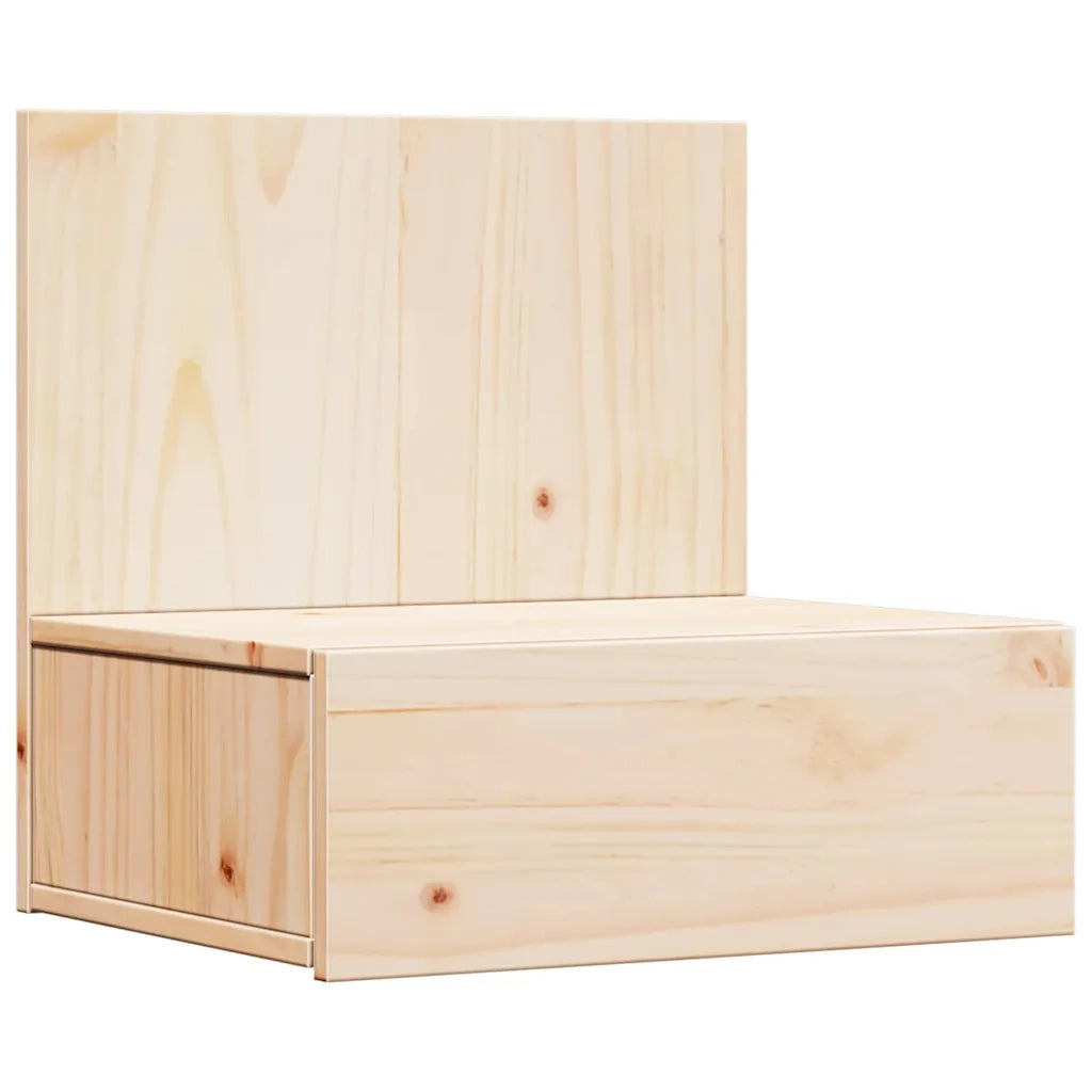 Comodino Marrone 42 x 32,5 x 40 cm Legno di pino massello 873493