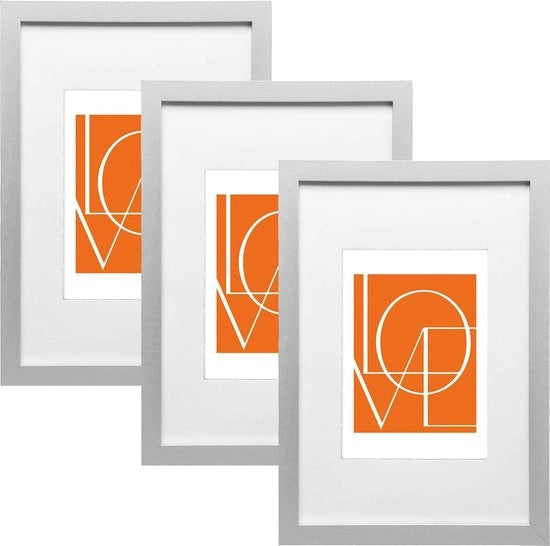 Set di supporti per poltrone da appendere al muro e tavolo - Scatole per poltrone in MDF - Ampia gamma di dimensioni - Decorazione per parete - Materiale di classe E1 - 3 pezzi, Bianco - 30 x 45 cm