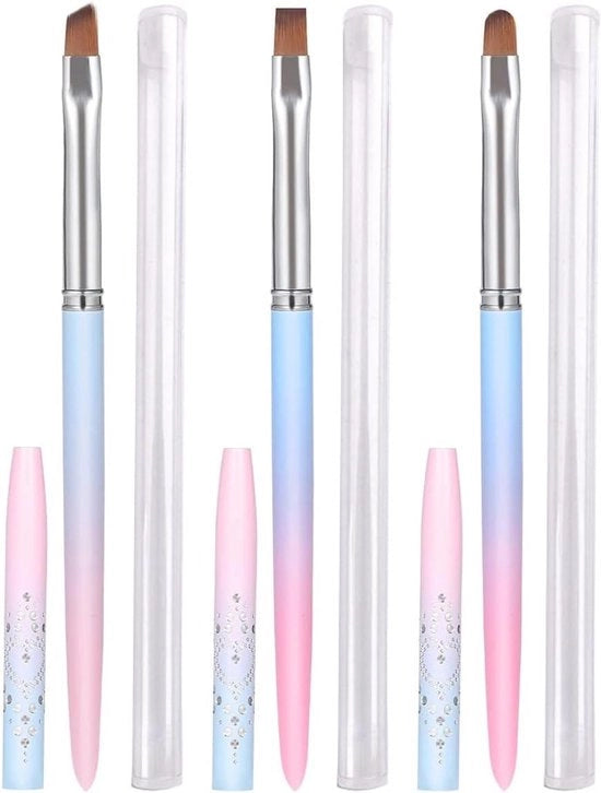 Pensili per pulire le unghie per manicure e per la rimozione del gel con pennello per rimozione gel