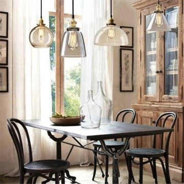 Lampada Da Soffitto Pensile Di Vetro Verto C