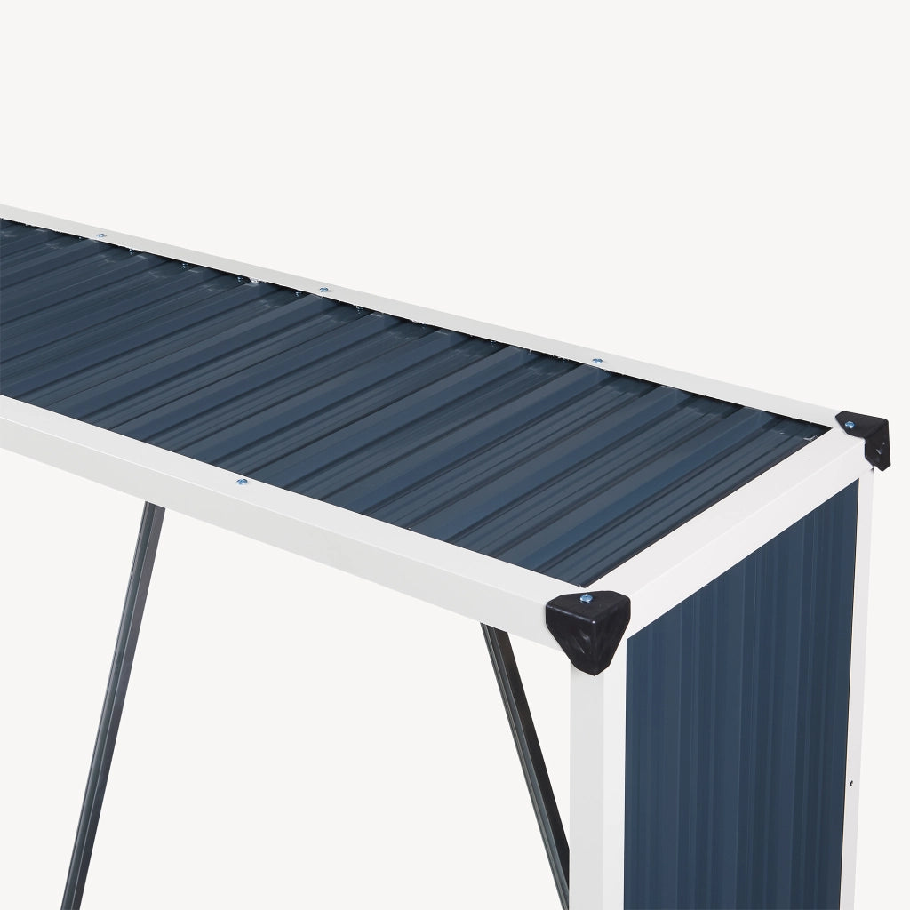 Portalegna Kalmar da Esterno con Tettuccio 158 x 47 x 152 cm Antracite casa.pro
