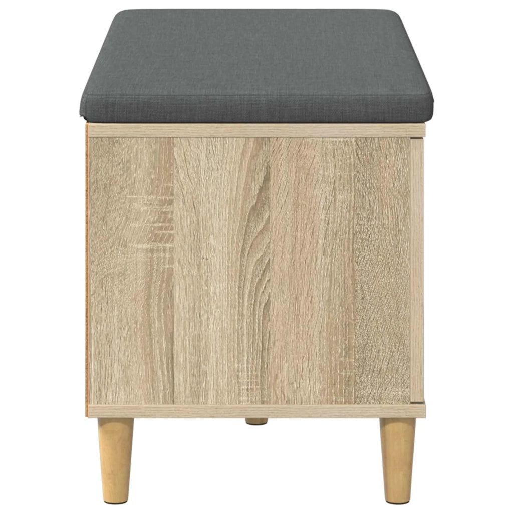 Panca per ingresso con cuscino Rovere Sonoma 80 x 38 x 46 cm