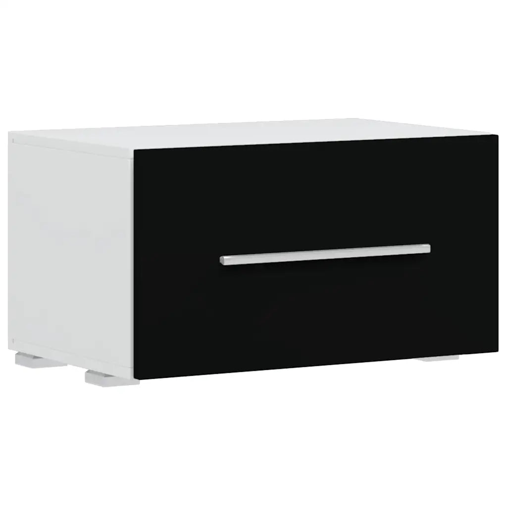 UnitÃ  TV 5 pz con Illuminazione a LED Nero Opaco Truciolato