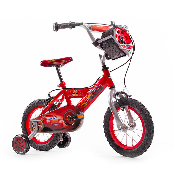 Bicicletta per Bambino 12” 2 Freni con Licenza Disney Cars Rosso