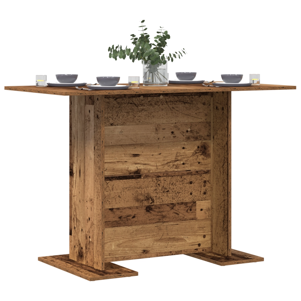 Tavolo da pranzo  in legno antico 110x60x75 cm in legno ingegnerizzato