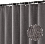 Douchegordijn Luxe poliestere - Acqua resistente e muffa resistente - Grigio - Badgordino 120 x 200 cm - Per la stanza da bagno - Con 8 anelli