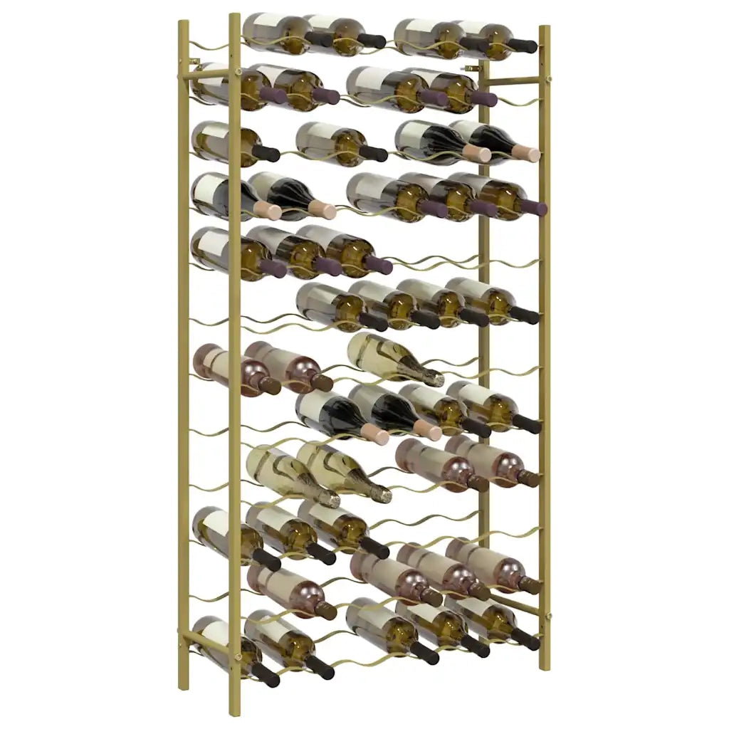 Portabottiglie per 72 Bottiglie Metallo Oro