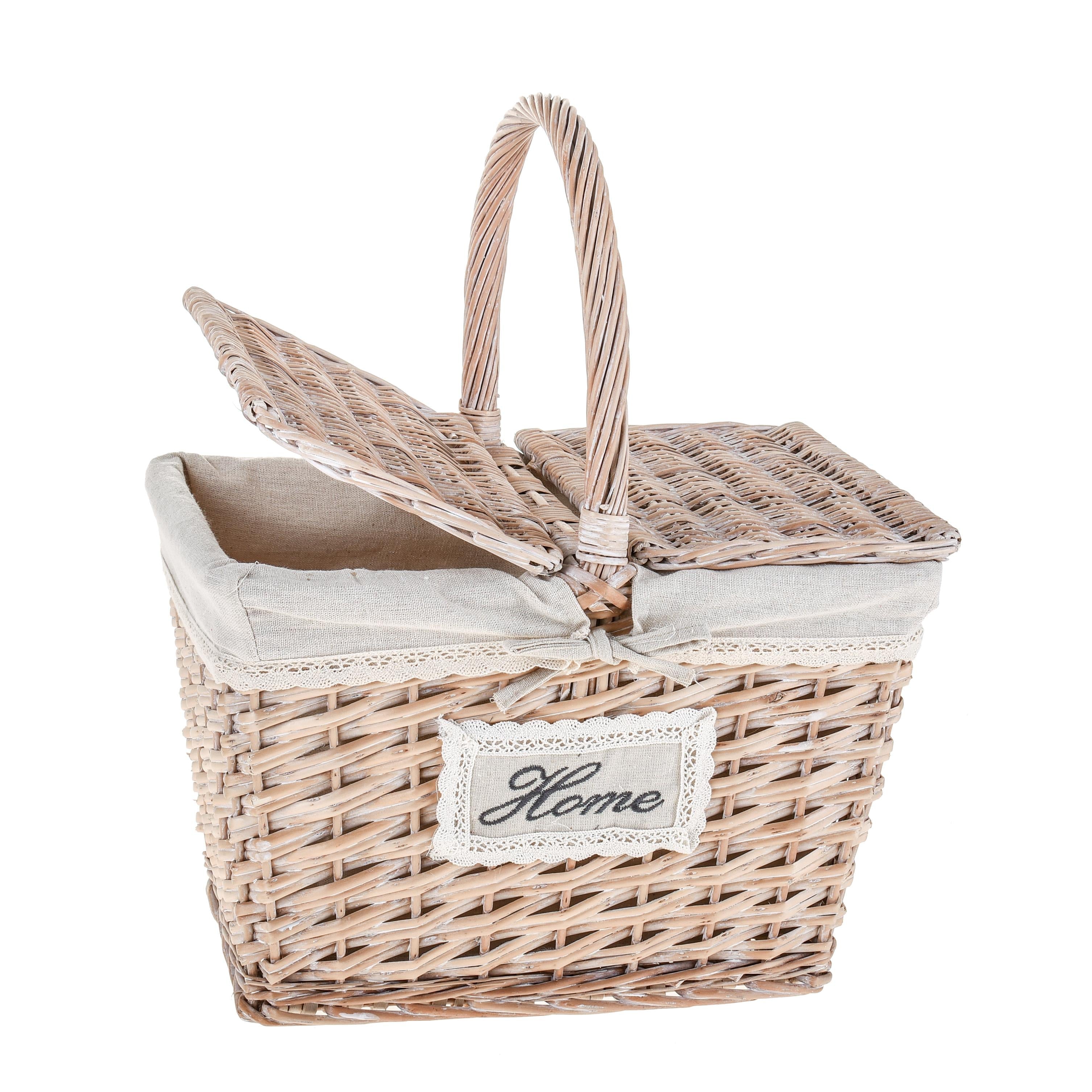 Paniere Rettangolari Home in Vimini Larghezza 40 cm