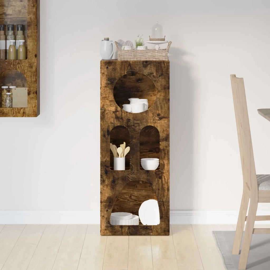 Credenza Rovere fumé 40 x 35 x 100.5 cm Legno multistrato