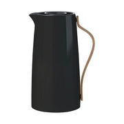 Stelton X-200-2 Caraffa Termica Sottovuoto per Caffe' 1,2 L Acciaio Inossidabile Manico in Faggio colore Nero