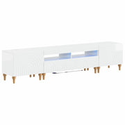 Mobile TV LED a 3 pezzi Bianco Lucido Legno ingegnerizzato 3416501