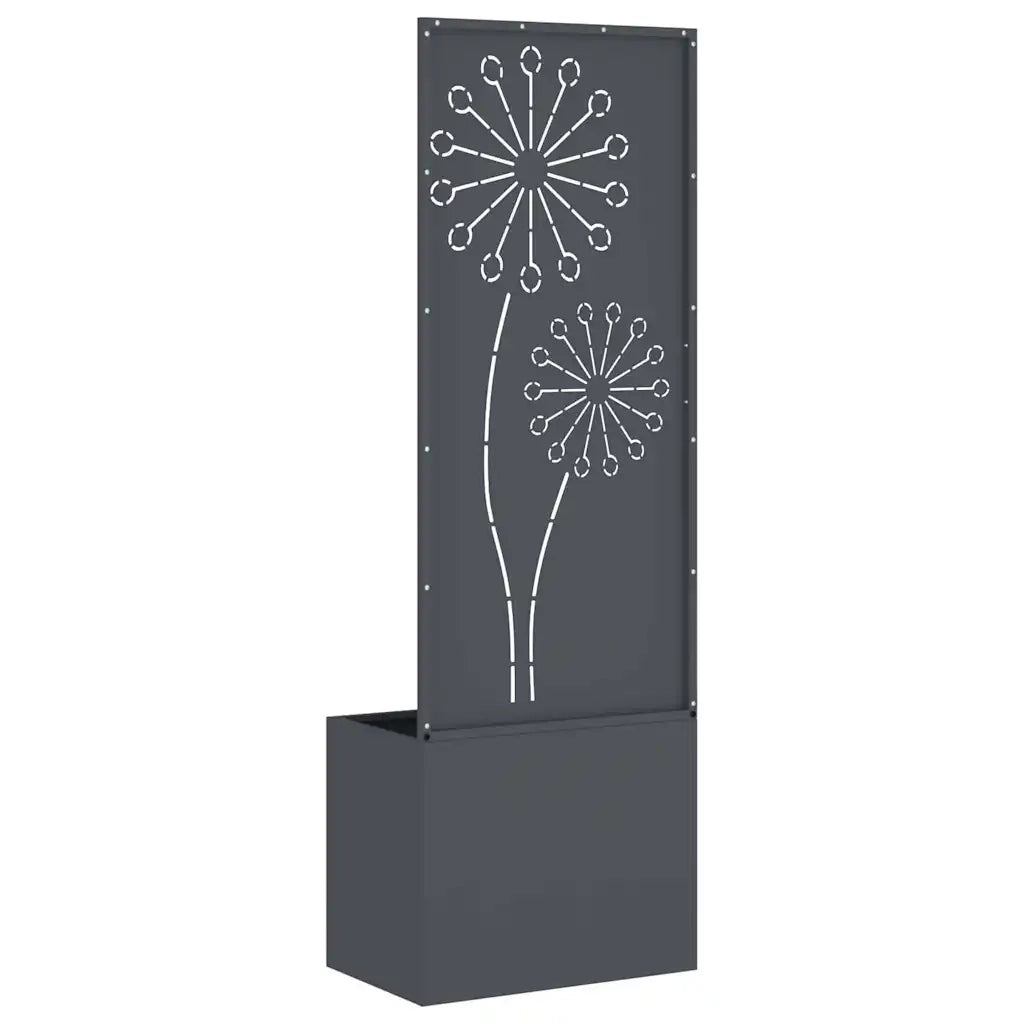 Schermo per privacy in giardino Traforo Antracite 50 x 150 cm 876457