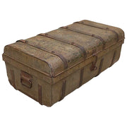 Valigia artigianale in metallo, 67x37x25h cm