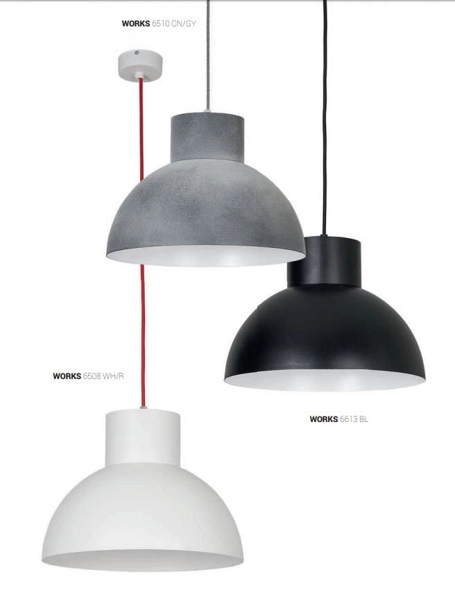 Lampada a sospensione Nowodvorski Works nera Ø33 E27