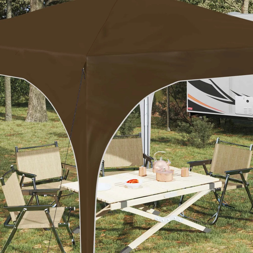 Tenda per feste a pop-up-Gazebo 290 x 290 x 245 cm Tortora 435675